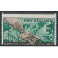 NEW ZEALAND - 1962 3d Telegraph, misplaced perforations, used – SG # 810
