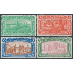 NEW ZEALAND - 1906 ½d to 6d NZ Exhibition set of 4, MH – SG # 370-373