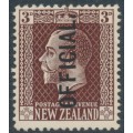 NEW ZEALAND - 1919 3d chocolate KGV, overprinted OFFICIAL, MH – SG # O93