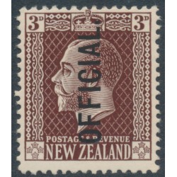 NEW ZEALAND - 1919 3d chocolate KGV, overprinted OFFICIAL, MH – SG # O93