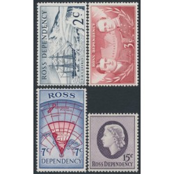 ROSS DEPENDENCY - 1967 2c to 15c First Decimals set of 4, MNH – SG # 5-8