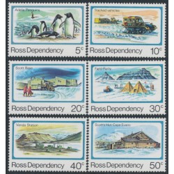 ROSS DEPENDENCY - 1982 5c to 50c Views of the Base set of 6, MNH – SG # 15-20