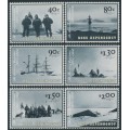 ROSS DEPENDENCY - 2002 40c to $2 Scott Expedition set of 6, MNH – SG # 78-83