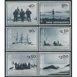 ROSS DEPENDENCY - 2002 40c to $2 Scott Expedition set of 6, MNH – SG # 78-83