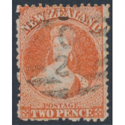 NEW ZEALAND - 1871 2d orange QV Chalon, perf. 12½, star watermark, used – SG # 133