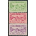 NEW ZEALAND - 1925 Dunedin Exhibition set of 3, MH – SG # 463-465