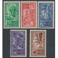 NEW ZEALAND - 1936 ½d to 6d Industries set of 5, MNH – SG # 593-597