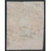 NEW ZEALAND - 1864 1d vermilion QV Chalon, imperforate, NZ watermark, used – SG # 97