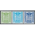 NEW ZEALAND - 1986 $6 to $10 Arms set of 3, no watermark, MNH – SG # F223-F225