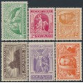 NEW ZEALAND - 1920 ½d to 1/- Victory in WWI set of 6, MH – SG # 453-458