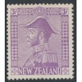 NEW ZEALAND - 1927 3/- pale mauve King George V (Admiral), MH – SG # 470 NEW ZEALAND - 1927 3/- pale mauve King George V (Admiral), MH – SG # 470