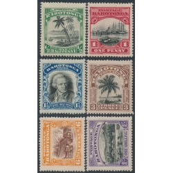RAROTONGA / COOK IS - 1920 ½d to 1/- Island Scenes set of 6, MH – SG # 70-75