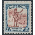 RAROTONGA / COOK IS - 1927 2½d red-brown/blue Chief, MH – SG # 83 RAROTONGA / COOK IS - 1927 2½d red-brown/blue Chief, MH – SG # 83