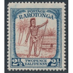 RAROTONGA / COOK IS - 1927 2½d red-brown/blue Chief, MH – SG # 83