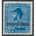 RAROTONGA / COOK IS - 1936 2/- blue Admiral, MH – SG # 116 RAROTONGA / COOK IS - 1936 2/- blue Admiral, MH – SG # 116