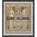 RAROTONGA / COOK IS - 1936 2/6 deep brown Fiscal, MNH – SG # 118 RAROTONGA / COOK IS - 1936 2/6 deep brown Fiscal, MNH – SG # 118