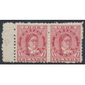 RAROTONGA / COOK IS - 1902 1d rose-red Queen, perf. 11, pair, MH – SG # 26 RAROTONGA / COOK IS - 1902 1d rose-red Queen, perf. 11, pair, MH – SG # 26