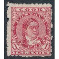 RAROTONGA / COOK IS - 1902 1d rose-red Queen, perf. 11, MH – SG # 26 RAROTONGA / COOK IS - 1902 1d rose-red Queen, perf. 11, MH – SG # 26