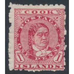 RAROTONGA / COOK IS - 1902 1d rose-red Queen, perf. 11, MH – SG # 26