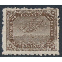 RAROTONGA / COOK IS - 1900 2d deep brown White Tern, perf. 11, MH – SG # 15a