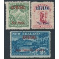 AITUTAKI / COOK IS - 1903 ½d to 2½d First set of 3, MH – SG # 1-3 AITUTAKI / COOK IS - 1903 ½d to 2½d First set of 3, MH – SG # 1-3