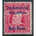 PENRHYN / COOK IS - 1914 6d carmine KEVII, MH – SG # 22 PENRHYN / COOK IS - 1914 6d carmine KEVII, MH – SG # 22