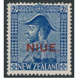 NIUE - 1927 2/- deep blue Admiral (Jones paper), MH – SG # 48