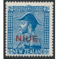 NIUE - 1928 2/- light blue Admiral (Cowan paper), MH – SG # 49 NIUE - 1928 2/- light blue Admiral (Cowan paper), MH – SG # 49