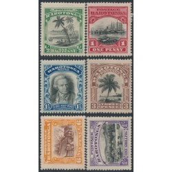 RAROTONGA / COOK IS - 1920 ½d to 1/- Island Scenes set of 6, MH – SG # 70-75