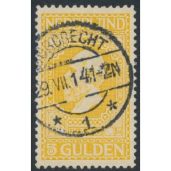 NETHERLANDS - 1913 5G golden-yellow Jubilee, perf. 11½:11½, used – NVPH # 100B