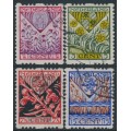 NETHERLANDS - 1927 Voor het Kind set of 4 with coil perforations, used – NVPH # R78-R81