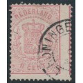 NETHERLANDS - 1869 1½c rose Coat of Arms, with a variety, used – NVPH # 16D