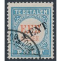 NETHERLANDS - 1910 3c on 1Gld blue/red Postage Due, type III, used – NVPH # P27III