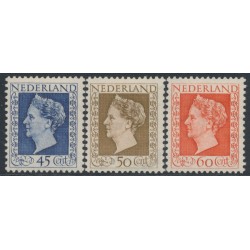 NETHERLANDS - 1948 Queen Wilhelmina set of 3, MH – NVPH # 487-489