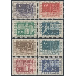 NETHERLANDS - 1952 Jubilee + ITEP Stamp Exhibition set of 8, MNH – NVPH # 588-595 NETHERLANDS - 1952 Jubilee + ITEP Stamp Exhibition set of 8, MNH – NVPH # 588-595