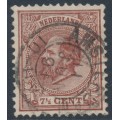 NETHERLANDS - 1888 7½c brown King Willem III, perf. 12½:12, used – NVPH # 20H
