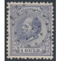 NETHERLANDS - 1875 1G grey-violet King Willem III, used – NVPH # 28H