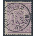 NETHERLANDS - 1870 2½c violet Coat of Arms, perf. 13¼:13¼ (large holes), used – NVPH # 18D