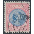 NETHERLANDS - 1896 2½G aniline rose/blue Wilhelmina, perf. 11:11, used – NVPH # 47C