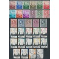 NETHERLANDS - 1951-1991 Court of Justice issues, used – NVPH # D27-D55 + D57-D58