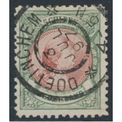 NETHERLANDS - 1896 5G bronze-green/red-brown Wilhelmina, used – NVPH # 48C