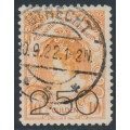 NETHERLANDS - 1920 2.50G on 10G orange Queen Wilhelmina, used – NVPH # 104