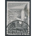 NETHERLANDS - 1951 15G brown-black Seagull airmail, used – NVPH # LP12
