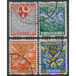 NETHERLANDS - 1926 Voor het Kind set of 4, coil perforations, used – NVPH # R74-R77