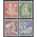 NETHERLANDS - 1930 Voor het Kind set of 4, coil perforations, MH – NVPH # R86-R89 NETHERLANDS - 1930 Voor het Kind set of 4, coil perforations, MH – NVPH # R86-R89