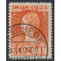 NETHERLANDS - 1923 10c red Jubilee, perf. 12:12, used – NVPH # 124K NETHERLANDS - 1923 10c red Jubilee, perf. 12:12, used – NVPH # 124K