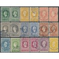 NETHERLANDS - 1913 2½c to 5G Jubilee, both perforation types, used – NVPH # 90-100 NETHERLANDS - 1913 2½c to 5G Jubilee, both perforation types, used – NVPH # 90-100