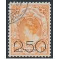 NETHERLANDS - 1920 2.50G on 10G orange Queen, used – NVPH # 104 NETHERLANDS - 1920 2.50G on 10G orange Queen, used – NVPH # 104