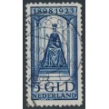NETHERLANDS - 1923 5G deep blue Jubilee, used – NVPH # 131 NETHERLANDS - 1923 5G deep blue Jubilee, used – NVPH # 131