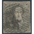 BELGIUM - 1849 10c grey-brown King Leopold I, used – Michel # 1a BELGIUM - 1849 10c grey-brown King Leopold I, used – Michel # 1a